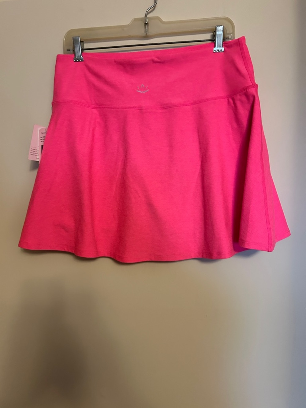 Beyond yoga wide waisted pink polyester spandex activewear skort new/tags XL